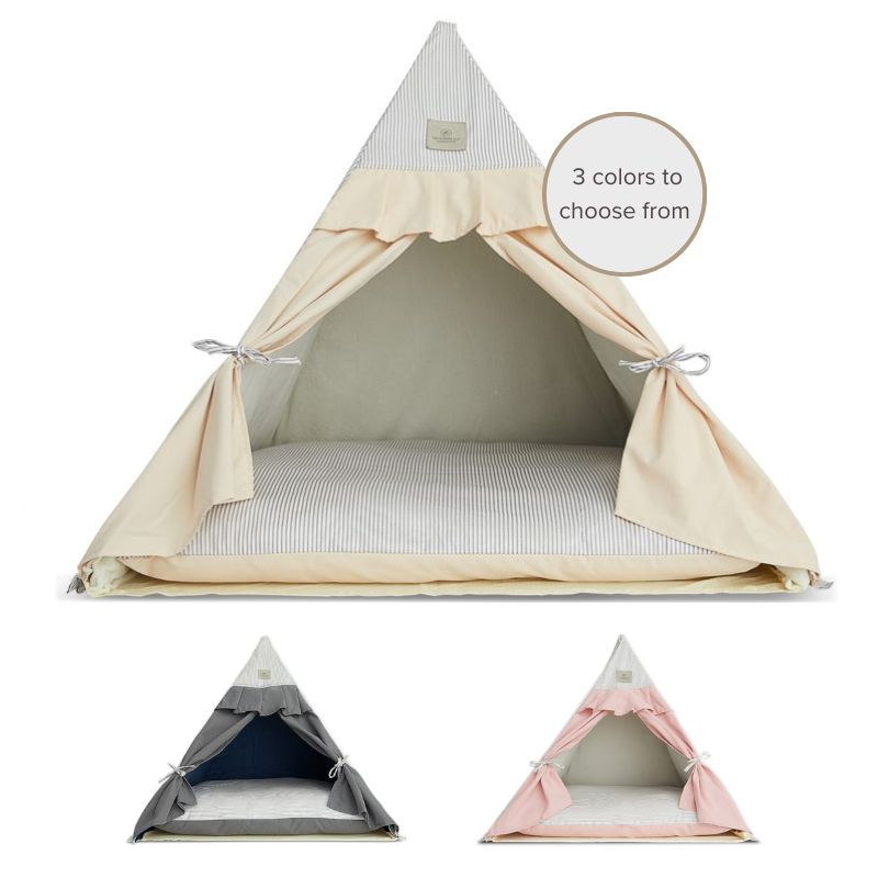 tent beds for dogs Luxury Tent Bed for Small Dogs – Tails and Tweed